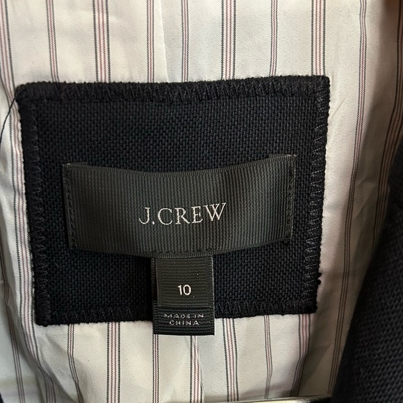 J. Crew Rhodes Navy Double Breasted Gold Button Wool Blazer C9131 Size 10 NWT - Picture 8 of 8